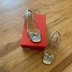Kelly & Katie Gold Bow Heels